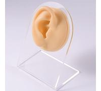 Modello di corpo in silicone for pratica di piercing del tatuaggio - 5 pezzi di display for parte del corpo umano, orecchio, naso, labbra, ombelico, lingua, strumento di allenamento(Skin Right Ear)