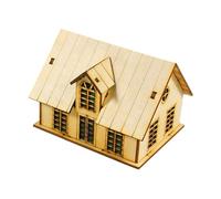 Modello di Costruzione di Una Scena architettonica in Miniatura di Una casa in Legno in 1:72 per Micro Paesaggio, Style D