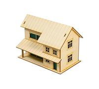 Modello di Costruzione di Una Scena architettonica in Miniatura di Una casa in Legno in 1:72 per Micro Paesaggio, Style a