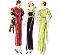 Modello Di Cucito Anni 30, Abiti Art Deco - Torace: 36” (91.5cm)