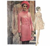 Modello Di Cucito Vogue Couturier Anni 70 Abito A-Line - Bust=34" (86cm)