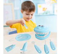 Modello di denti per esame dentale, con denti e modello orale - Set adatto per il gioco di ruolo del dentista per bambini e bambine, apprendimento educativo sulla cura dentale, giocattolo per il gioco