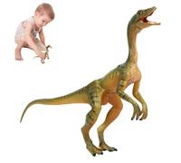 Modello Di Dinosauro Compsognathus - Figura Giocattolo Mobile Realistica Da 15 Cm, Simulazione Interattiva | Giocattoli Educativi STEM Per Bambini Ragazzi Ragazze Da Collezione Gioca A Jurassic Advent