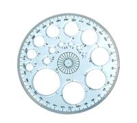 Modello di disegno circolare: Strumento geometrico acrilico, plotter per la casa, ufficio, scuola, strumento per casseforme, ideale per progetti di disegno, design preciso, Creatività