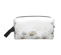Modello di disegno delle margherite, Borsa per il trucco Borsa per cosmetici Borsa da viaggio portatile da viaggio Borsa per trucco Organizer