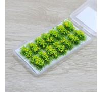 Modello di erba floreale per paesaggi in miniatura, aggiunta ideale a terreni di guerra, diorami e layout di treni (giallo canola)