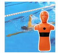 Modello Di Esercitazione Antincendio,manichino Di Salvataggio In Acqua, Simulatore Di Addestramento In Piscina, 39,4x20,9x8,7 Pollici Con 3 Fori Di Iniezione(Orange)
