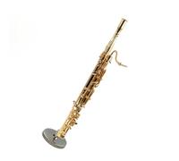 Modello Di Fagotto In Rame In Miniatura Da 1 Pezzo Con Supporto Mini Strumento Musicale Mini replica strumento musicale (Color : Golden 10cm)