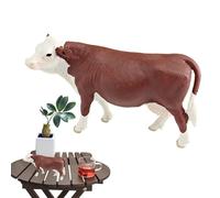 Modello di figura del bestiame - Miniatura dettagliata del bestiame, decorazione agricola, simulazione cognitiva per bambini | BAUERNHOFS Modello Kuh Kuh ha fuggito dalla consacrazione Bullais Barker,