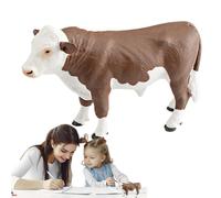 Modello di figura del bestiame - Miniatura dettagliata del bestiame, decorazione agricola, simulazione cognitiva per bambini | BAUERNHOFS Modello Kuh Kuh ha fuggito dalla consacrazione Bullais Barker,