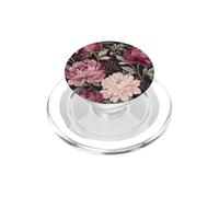 Modello di fiore di peonia nei toni del rosa PopSockets PopGrip per MagSafe