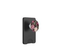 Modello di fiore di peonia nei toni del rosa PopSockets PopWallet per MagSafe