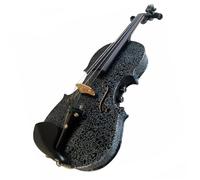 Modello di fiore di violino a grandezza naturale 4/4 con kit di violino acustico/elettrico in legno massello con hardware in ebano