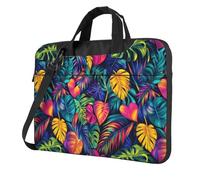 Modello Di Foglie Tropicali Borsa Del Computer Portatile Caso Del Computer 15.6 Pollice Borse Del Computer Imbottito Della