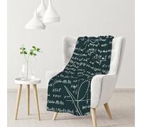 Modello di formule matematiche scritte a mano,Coperta morbida, calda, anti-pilling, in flanella, peluche, 76 x 102 cm