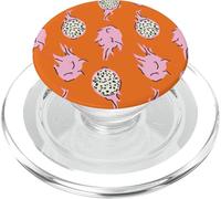 Modello di frutta del drago rosa arancio tropicale alla moda per l'estate PopSockets PopGrip per MagSafe