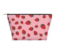 Modello di frutti di fragola, Borsa da toilette Borsa per trucco Borsa per cosmetici Borsa da toilette da viaggio portatile