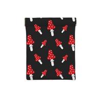 Modello di funghi Amanita, Spremere il portafoglio superiore da donna Borsa portaoggetti Piccola portamonete Portamonete