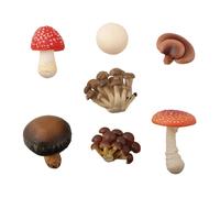 Modello di funghi simulato realistico per decorazione d'interni e ornamento