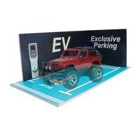 Modello di garage per parcheggio sotterraneo - Kit di costruzione in PVC, decorazione di scena, espositivo | Architettura in miniatura realistica, design in 1:24 per l'esposizione di model