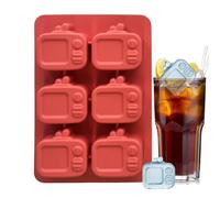 Modello Di Ghiaccio A Forma Della TV - Schema Di Ghiaccio In Silicio | VADES TRIVEISTICHE VAY CREAD CUBE | Easy Pop Ouicone Reusibile Summer Drink Cold Drint Antiking Utili Per Le Riunioni Di Famiglia