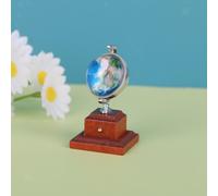 Modello di globo in miniatura per casa delle bambole in scala 1:12 con base,