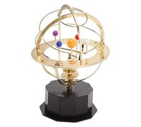 Modello di grande Orrery del solare, giocattolo educativo in metallo, a rotazione manuale, decorazione scientifica per bambini, adolescenti, ufficio, aula, studio, processo di