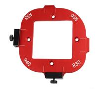 Modello di guida per router in alluminio per falegnami con scale misurate e posizionamento degli angoli ripetibili R10 R15 R20 R25 R30 R35 R40 R50 (B)