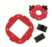 Modello di guida per router in alluminio per falegnami con scale misurate e posizionamento degli angoli ripetibili R10 R15 R20 R25 R30 R35 R40 R50 (A)