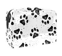 Modello di impronte di zampe di gatto Borsa cosmetica appesa Custodia per il trucco per il viaggio delle donne