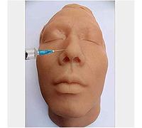 Modello di iniezione del viso della testa umana del silicone, sutura cutanea minimamente invasiva di bellezza, formazione pratica nei saloni di bellezza e nelle scuole di medicina