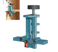 Modello di installazione di porte per mobili, dispositivo regolabile in alluminio per posizionamento della porta, strumento di bloccaggio a posizionamento preciso per la lavorazione del legno per