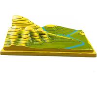 Modello di interpretazione della mappa topografica dei contorni, modello di tettonica a placche 3D di geologia, sussidio didattico for la dimostrazione della forma del territorio(Small)
