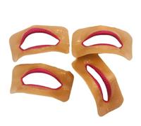 Modello di labbra in silicone - Labbra finte a contrasto, 4 pezzi, for esercitazioni professionali, studio, istruzione, scuola, insegnamento, dentista