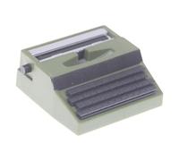 Modello di macchina da scrivere vintage con chiavi mobili Decorazione da scrivania retrò per collezionisti e appassionati di storia in miniatura retrò macchina da scrivere in miniatura