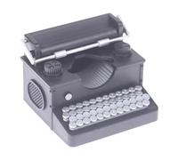 Modello di macchina da scrivere vintage con chiavi mobili Decorazione da scrivania retrò per collezionisti e appassionati di storia macchina da scrivere in miniatura