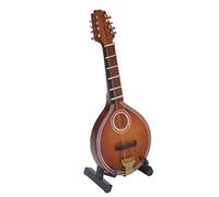 Modello di Mandolino in Miniatura in Legno, Modello di Mandolino a 8 Corde Fatto a Mano, Mini Modello di Mandolino in Legno Accessori Per Casa delle Bambole Strumento Musicale Piccoli Ornamenti Artigi