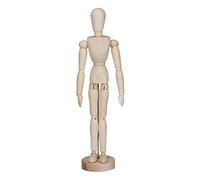 Modello di Manichino da Disegno, Statua di Arte Astratta in Legno Statuetta del Corpo Statua Ornamento con Supporto Tavolo Multifunzione Figurine da Collezione per Disegnare