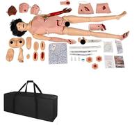 Modello di manichino per la cura del paziente traumatizzato, a grandezza naturale, a corpo intero, modello umano per ustioni, simulatore di formazione infermieristica in PVC con moduli anatomici per