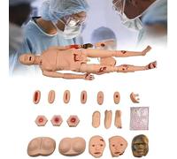 Modello di manichino per la Cura del paziente traumatizzato, Modello avanzato per Chi assiste Un Trauma da ustione da 170 cm, Modello di simulatore per la Cura delle ferite, con 8 Moduli per traumi,