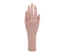 Modello di mano femminile in silicone realistico morbido flessibile flessibile manichino a mano per manichini per addestramento per le nail art di gioielli oggetti di scena di (Main gauche)