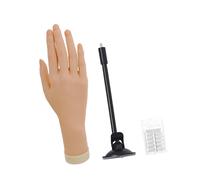 Modello di mano morbida per esercitarsi con le unghie, per organizzare