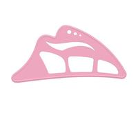 Modello di mappatura dell'ombretto riutilizzabile per principianti, stencil con pennello per il trucco, manuale degli occhi, pennello compatto, facile da usare, rosa, 1 pezzo