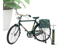 Modello di Mini Bici, Mini Bici Da Dito Con Pompa Di Gonfiamento | Scala Modello Di Bicicletta Retro - Bicicletta Vintage Per Interni, Mini Bicicletta Classica Per La Decorazione In Stile Vintage