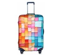 Modello di mosaico astratto3 Coprivaligia elastico resistente - Proteggi e distingui il tuo bagaglio