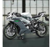 Modello di moto 1/12 Modello Di Moto Da Cross, Giocattolo, Collezione Regalo, Pressofusione Statica Per Kawasaki Per Ninja ZX-6R(Grey)