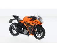 Modello di moto KTM RC390 1:18 con piedistallo