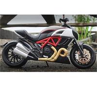 Modello di moto Modellino Di Moto Da Cross In Scala 1/12, Modello Giocattolo Collezione, Regalo, Produzione Statica In Pressofusione Per Ducati Diavel(Black Red)