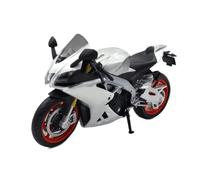 Modello di moto Modellino Di Moto Da Cross In Scala 1/12, Modello Giocattolo Da Collezione, Regalo, Pressofusione Statica Per Aprilia RSV4RR1000(Silver)