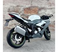 Modello di moto Modellino Di Moto In Lega Per Kawasaki Per Ninja ZX-6R In Scala 1/12 Giocattolo Auto In Metallo Simulato Con Funzione Sospensione Della Ruota Posteriore Veicoli A Motore(Grey)